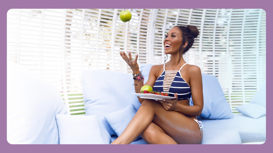 Healthy eating after pregnancy with fresh whole foods