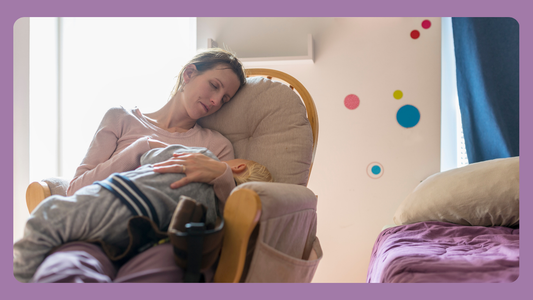 Busy working mom practicing better sleep habits