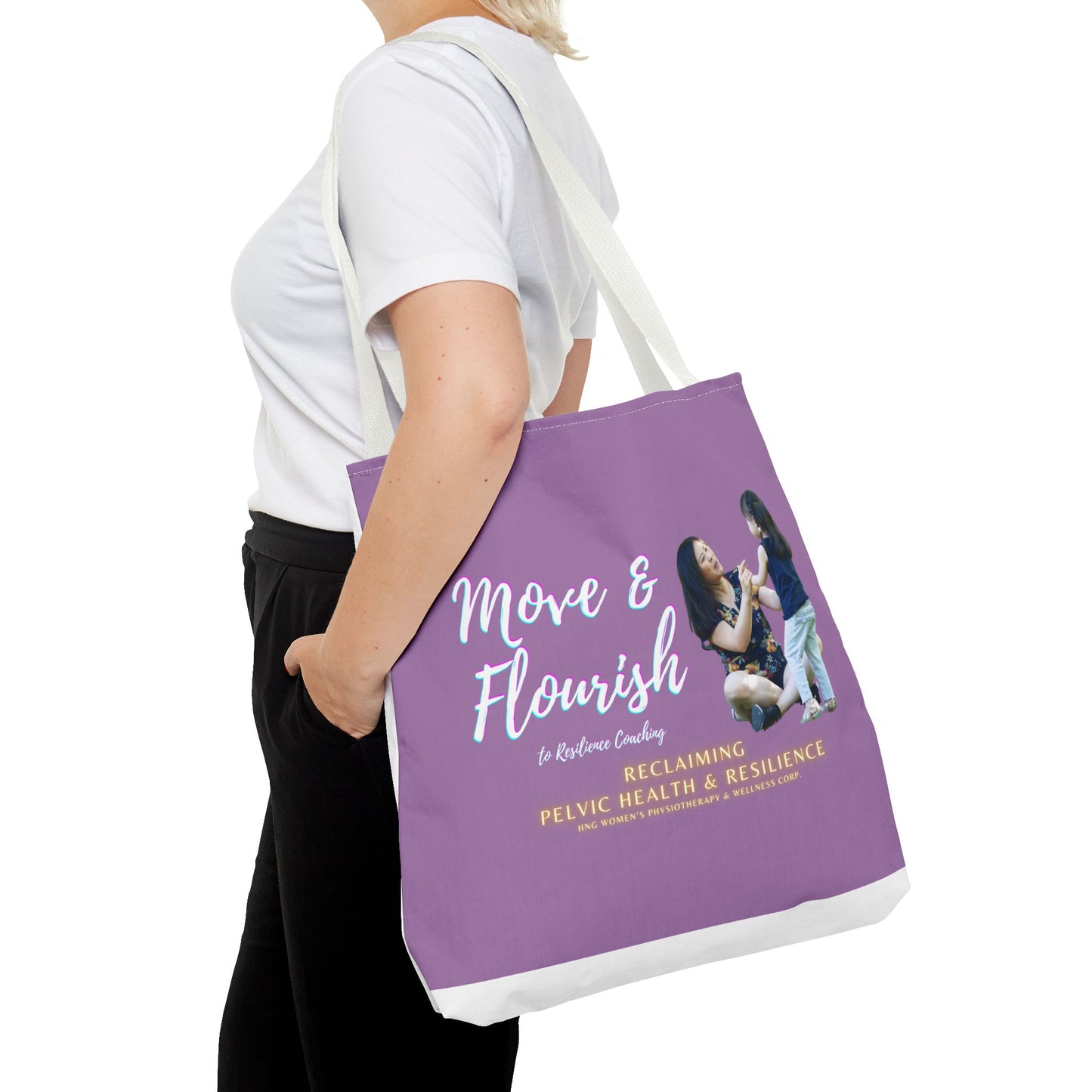 Move & Flourish to Resilience Tote Bag