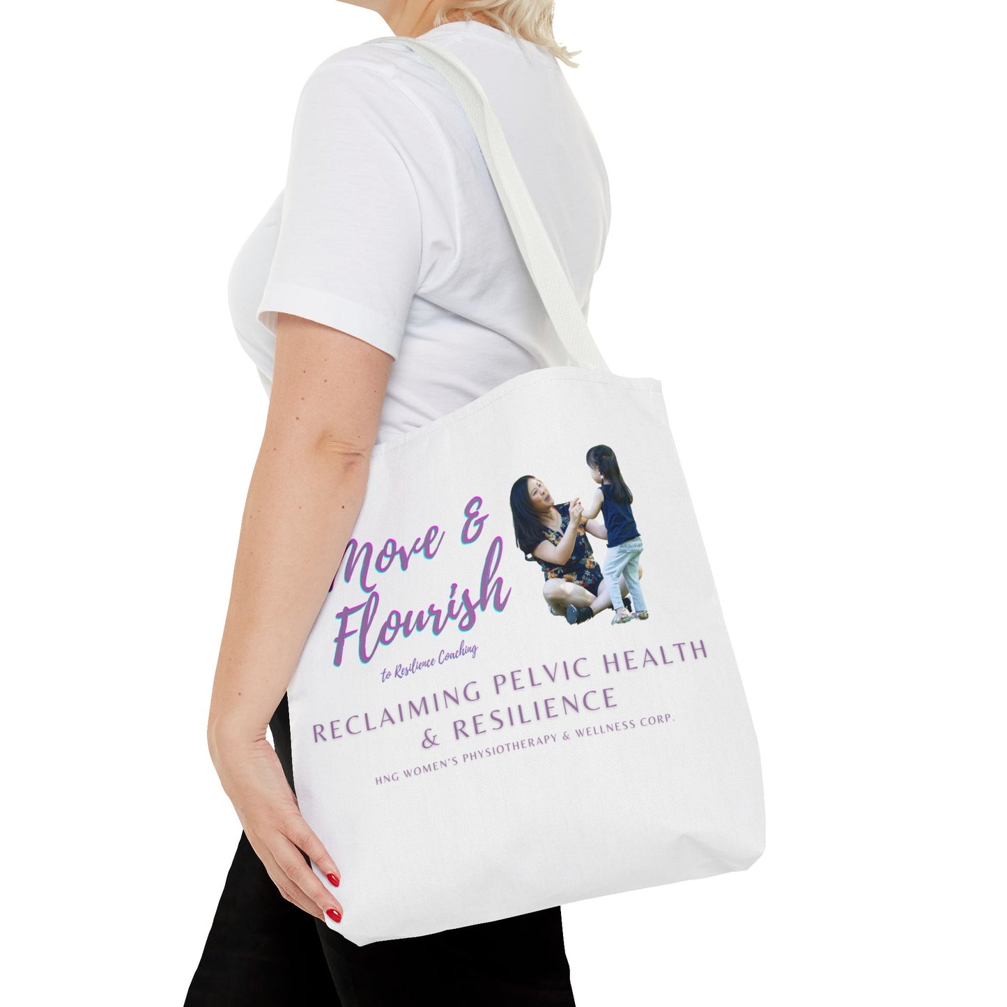 Move & Flourish to ResilienceTote Bag