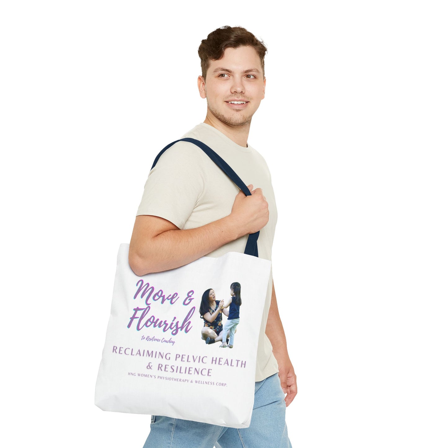 Move & Flourish to ResilienceTote Bag