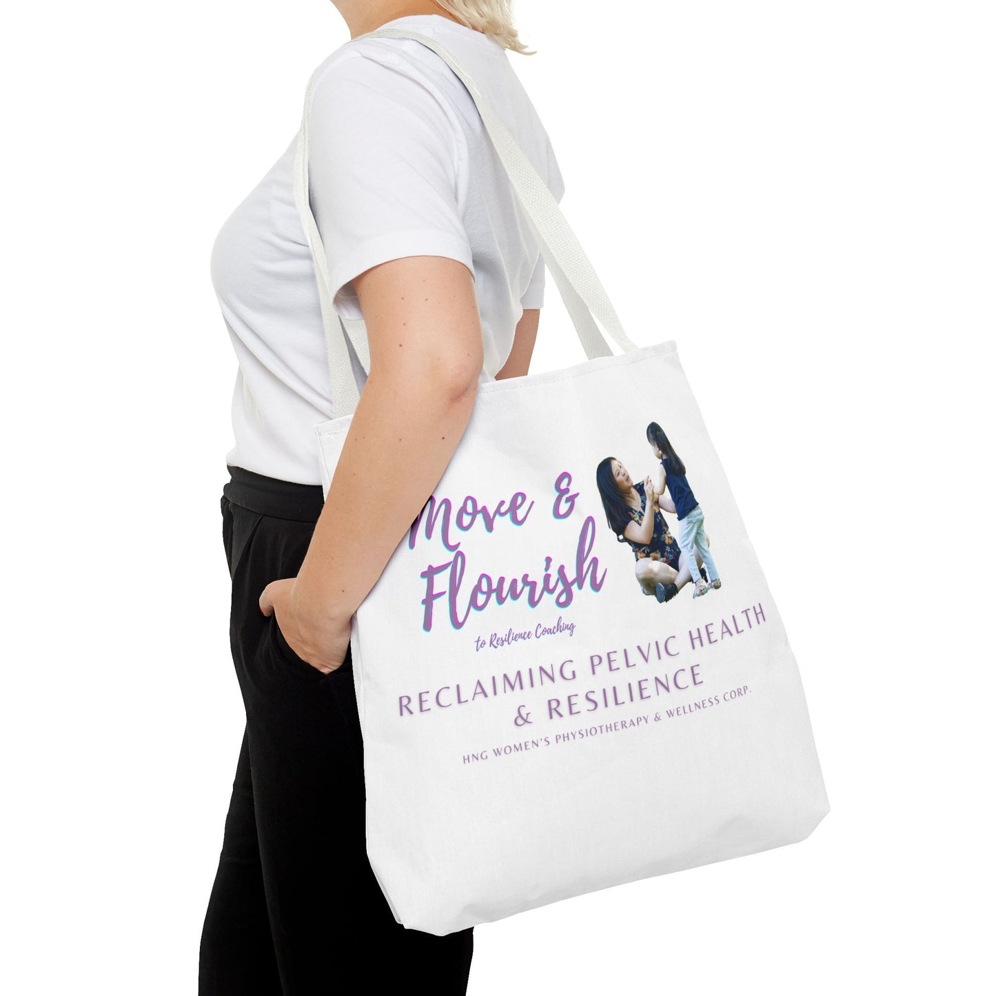 Move & Flourish to ResilienceTote Bag