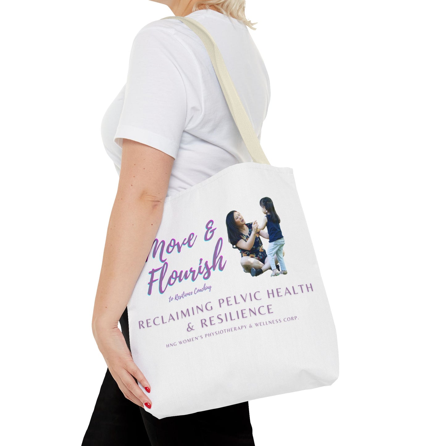 Move & Flourish to ResilienceTote Bag