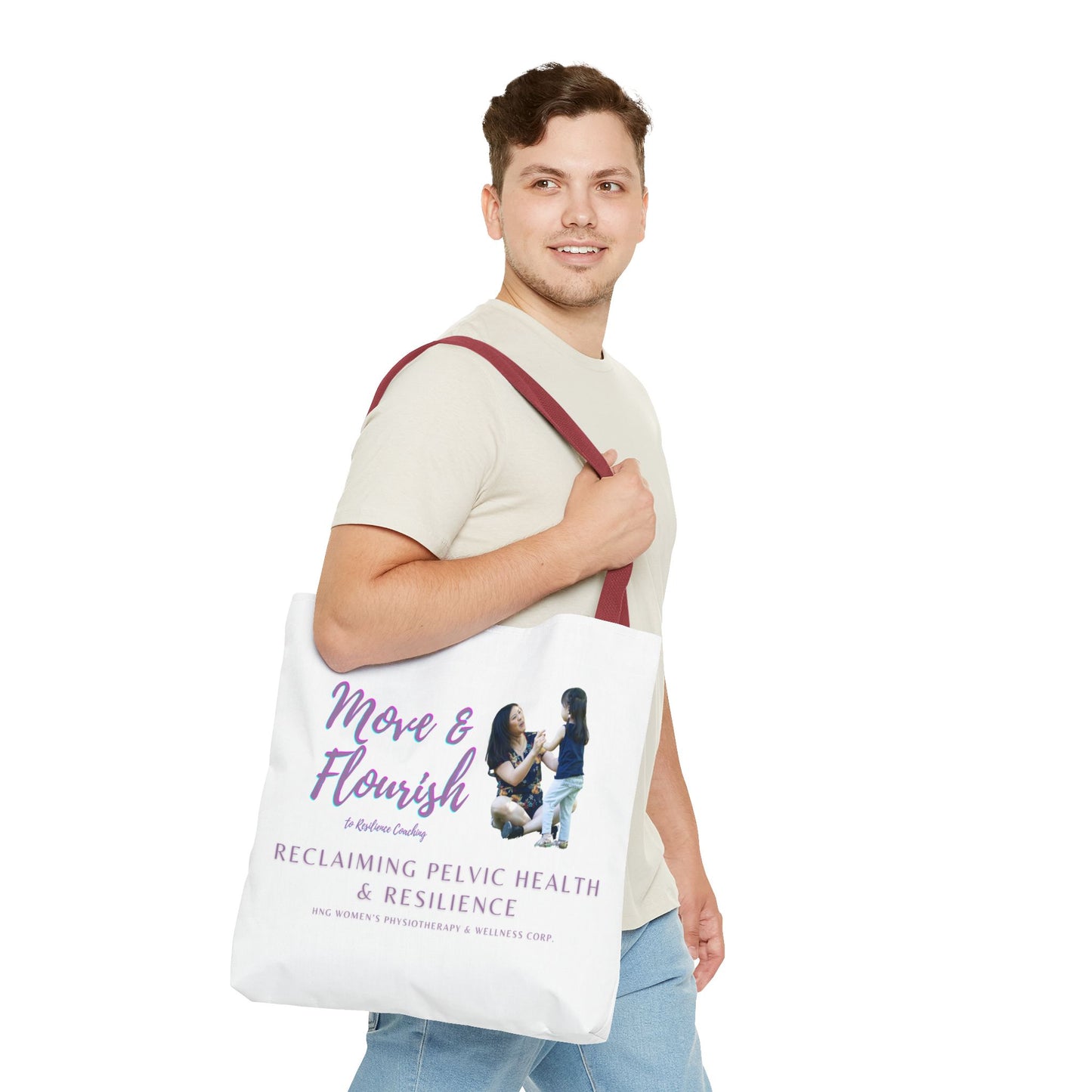 Move & Flourish to ResilienceTote Bag