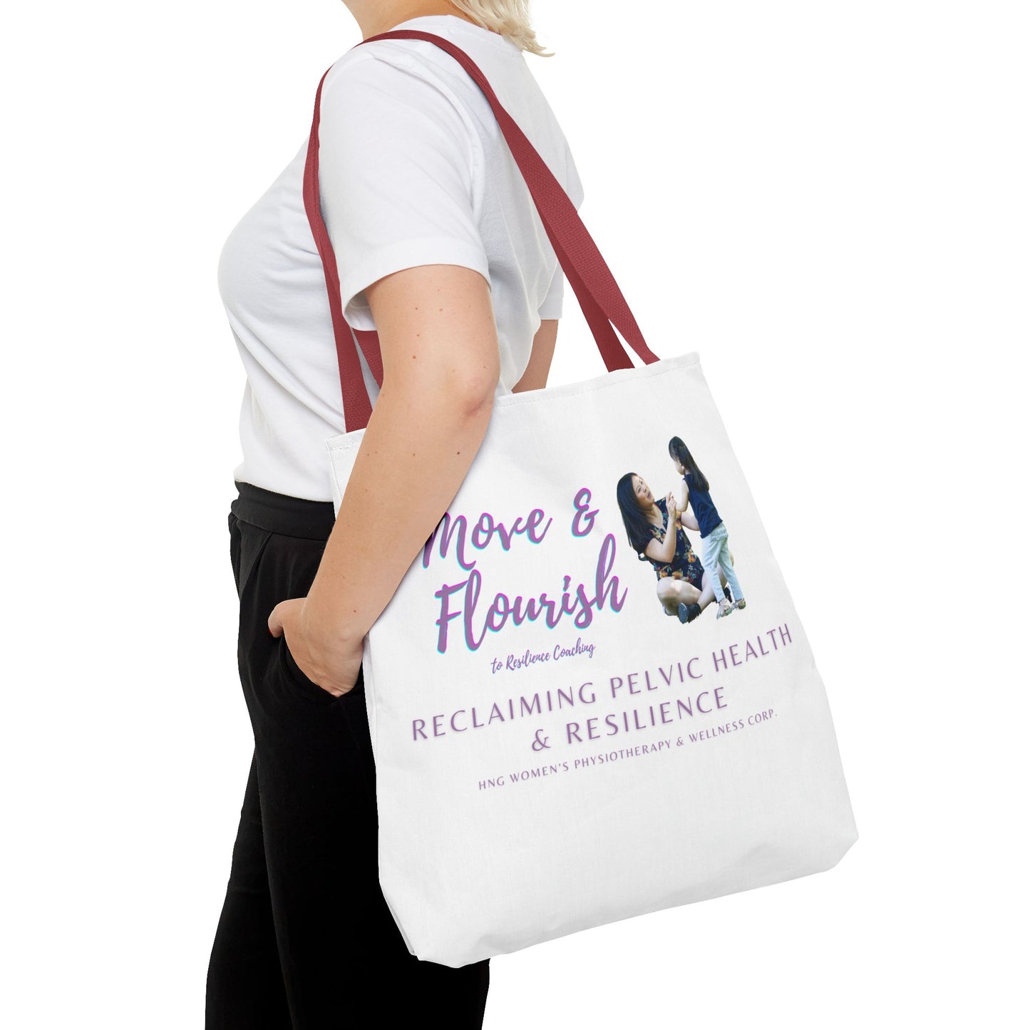 Move & Flourish to ResilienceTote Bag