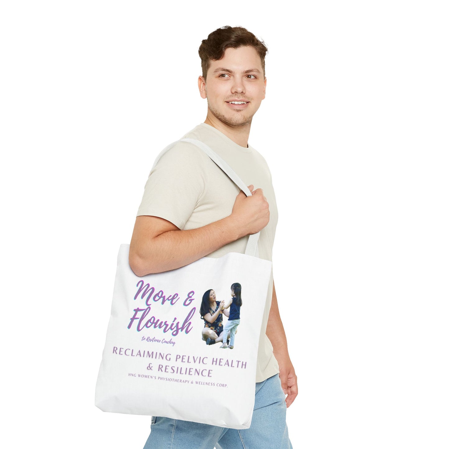 Move & Flourish to ResilienceTote Bag