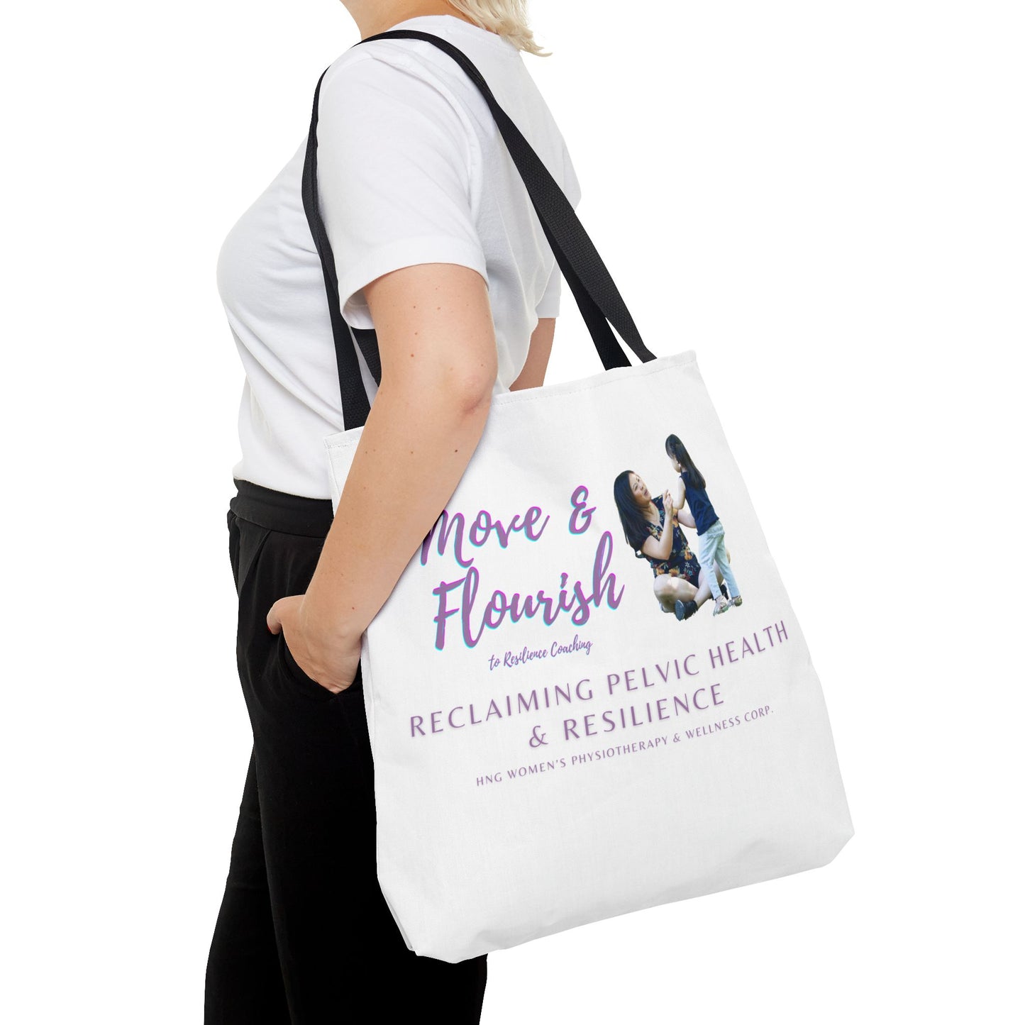 Move & Flourish to ResilienceTote Bag