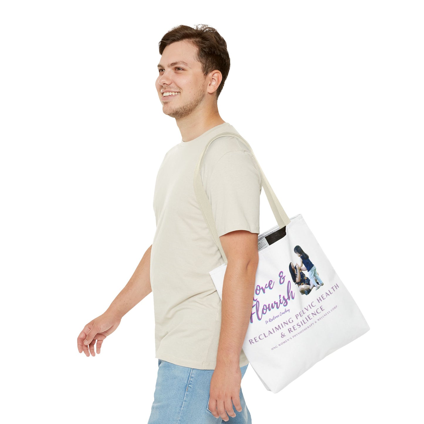 Move & Flourish to ResilienceTote Bag