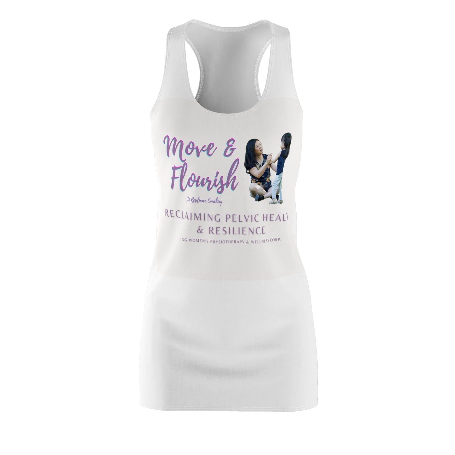 Move & Flourish to Resilience Women's Cut & Sew Racerback Dress