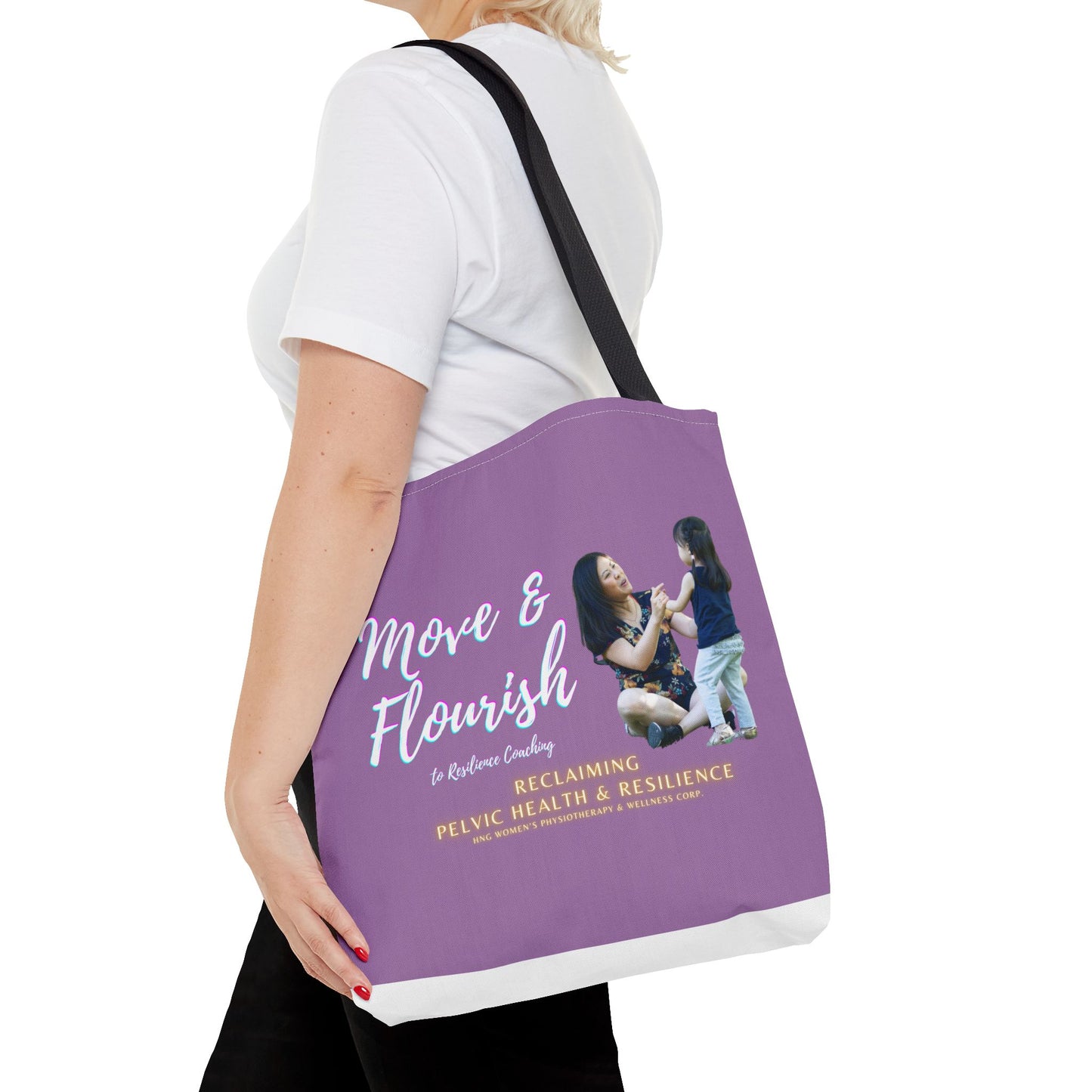 Move & Flourish to Resilience Tote Bag