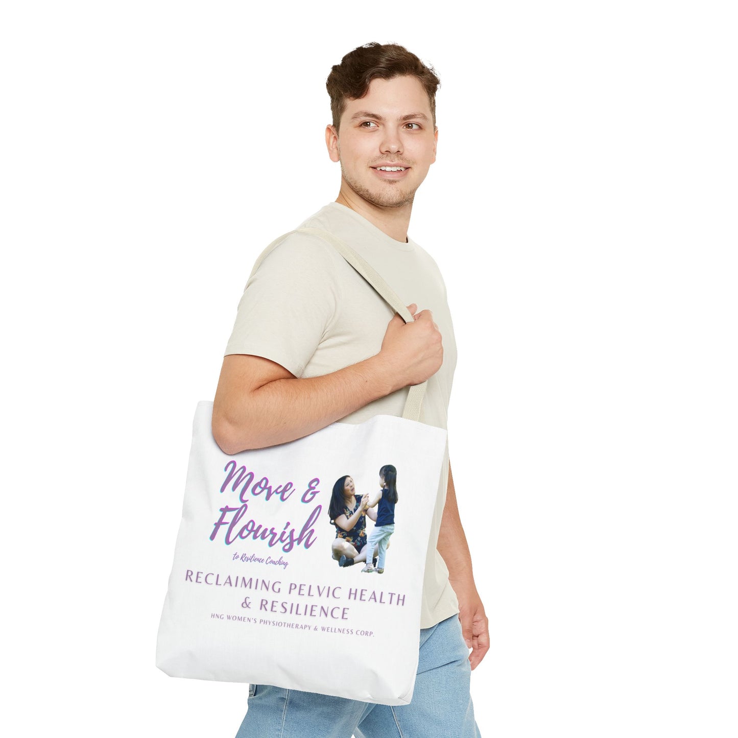 Move & Flourish to ResilienceTote Bag