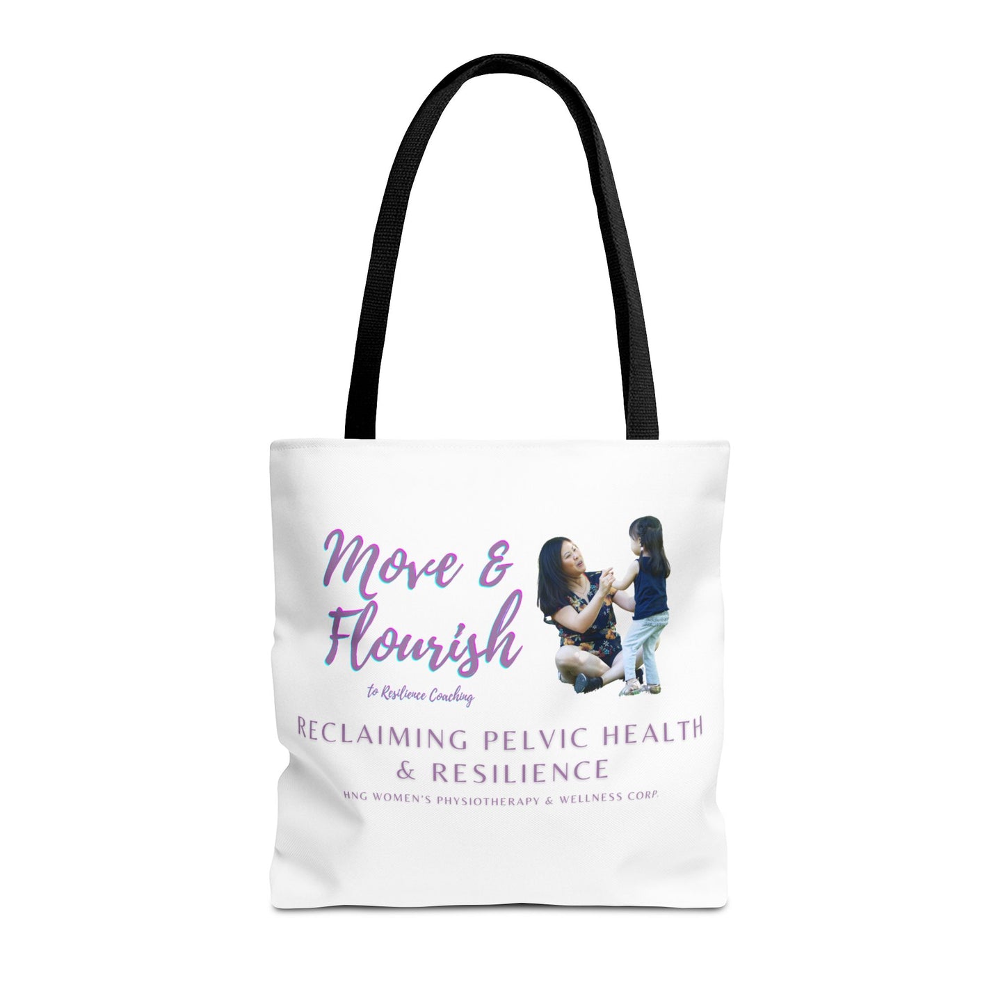 Move & Flourish to ResilienceTote Bag